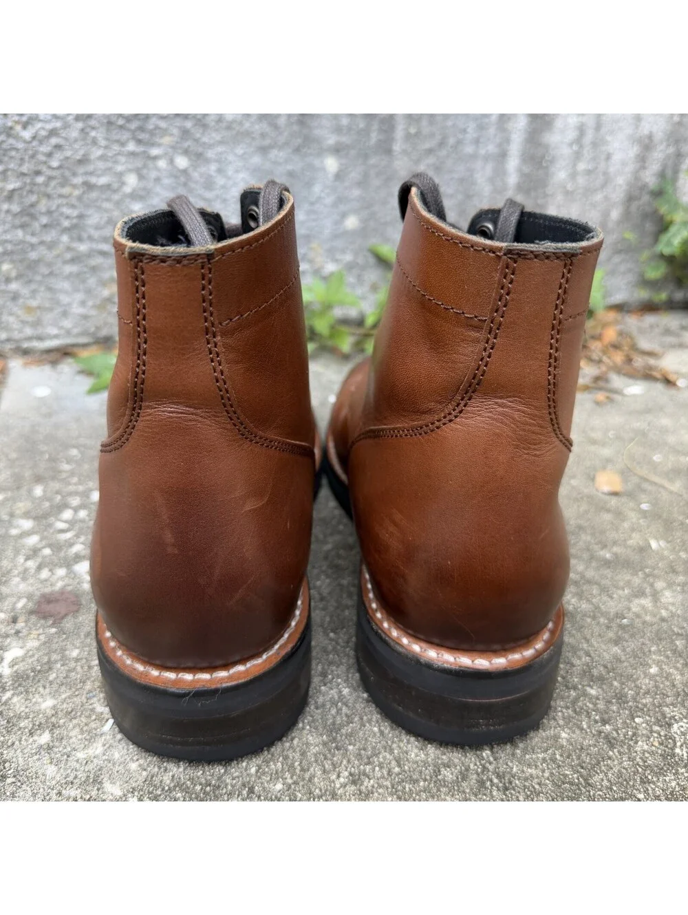 Thursday Boot Co Captain Classic Mens 10 Brandy Brown Leather Cap Toe Lace 20344